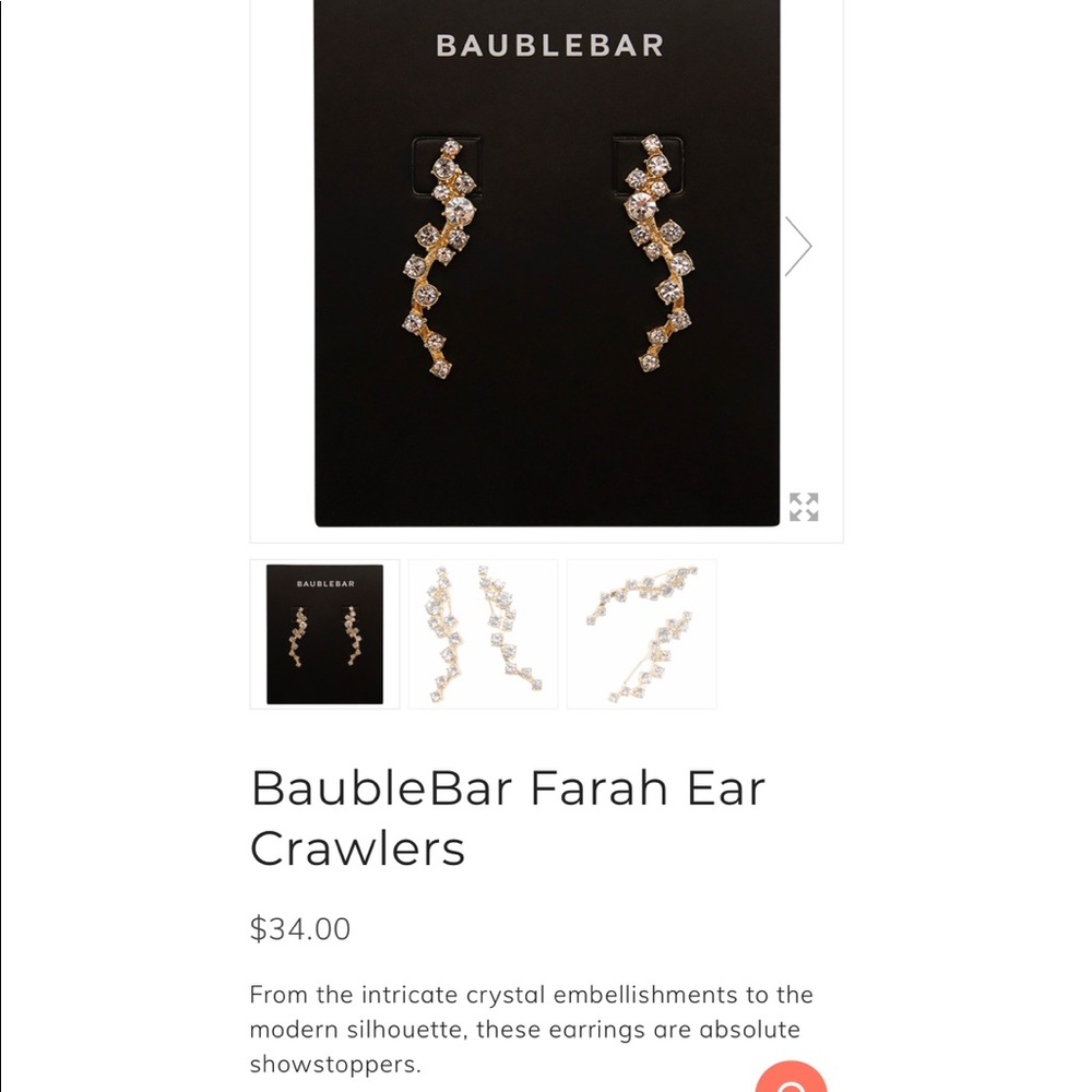 Baublebar ear climbers